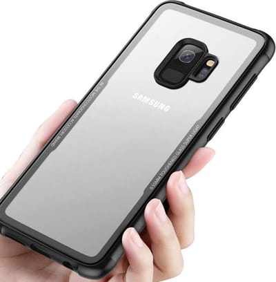 ShieldCase Glass case geschikt voor Samsung Galaxy S8 hoesje - Telefoonhoesje met 3 beschermlagen - Schokbestendige randen - TPU en Glas - Zwart