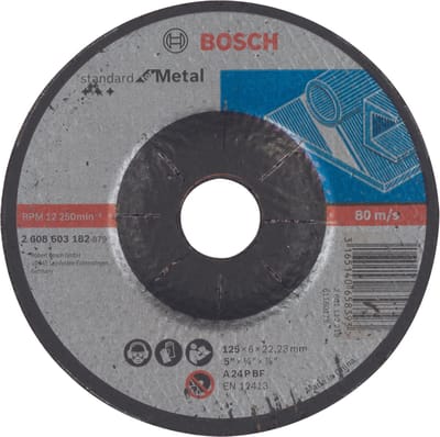 Afbraamschijf gebogen Standard for Metal A 24 P BF, 125 mm, 22,23 mm, 6,0 mm 1st