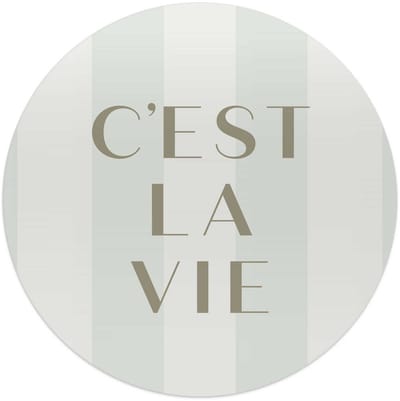 Glasschilderij C'est la vie - Ø 50 - Glas - REINDERS