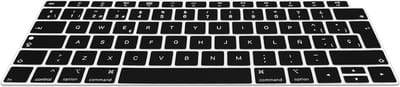 kwmobile siliconen toetsenbordbeschermer QWERTY (Spaans) geschikt voor Apple MacBook Air 13" 2018 2019 2020 A1932 - in zwart