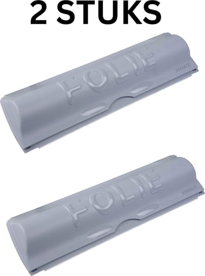 Spesely® Pastel Blauw Foliehouder 2 STUKS - Keukenrolhouders - Vershoudfolie houder - Aluminiumfolie houder - Bakpapier houder - rollenhouder - la - 33x8.5x5cm