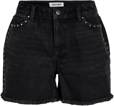 Noisy may Broek Nmsmiley Nw Stud Shorts Tnt/15 Vi06 27039446 Black Denim Dames Maat - XS