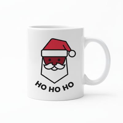 Kerstman Mok 330ml – Feestelijke “Ho Ho Ho” Beker – Perfect Cadeau voor de Feestdagen