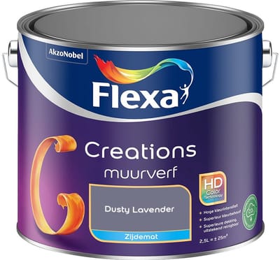 Flexa - Creations Muurverf Zijdemat - Dusty Lavender - Mengverf - 2,5 L