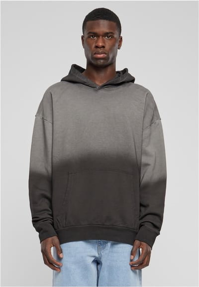 Urban Classics - Sun Bleached Hoodie/trui - S - Zwart
