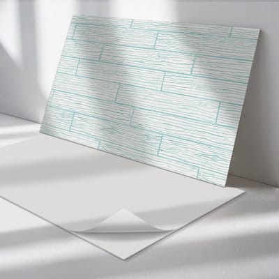 Wallfluent Vinyl Wandpaneel - Vloerplankpatroon Wandpaneel PVC - 100 cm x 50 cm - Wit Vinyl Wandpaneel - Set van 1 - Rechthoekig Wandbekleding Vinyl - Texturen Wandpaneel - Zelfklevend Wandpaneel - Wandpaneel Keuken en Badkamer