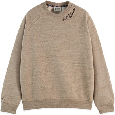 Scotch & Soda Space Yarn Embroidered Loose-Fit Sweatshirt