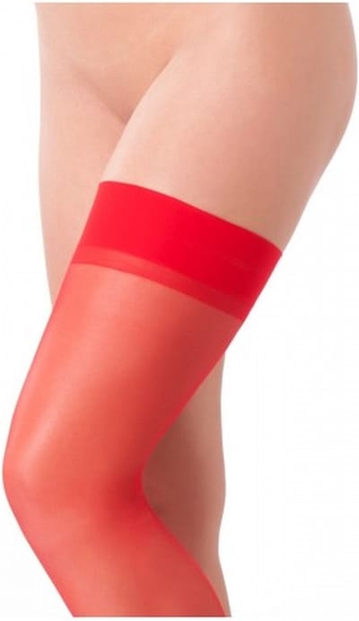 Amorable - Hold Up Kousen - Rood - One Size - Sexy Lingerie Erotiek - Klassiek Model