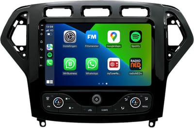 Carplay autoradio voor Ford Mondeo | 2007 t/m 2014 | Android 13 | Draadloos Apple Carplay & Android auto | 2GB + 32GB | 8-Core processor | Davilon | 2025 model | 2007 2008 2009 2010 2011 2012 2013 2014 | Bluetooth & Wifi