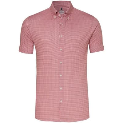 Desoto Overhemd Essential Vichy Check Button-Down Rood / male