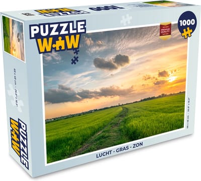 Puzzel Lucht - Gras - Zon - Legpuzzel - Puzzel 1000 stukjes volwassenen