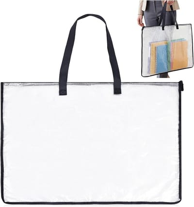 transparante handtas - groot formaat - trendy design - perfect voor uitjes - ShopVlot