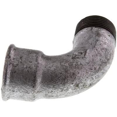 90° L-Koppeling 1'' Buitendraad R X Binnendraad Rp Kort Gietijzer 25bar