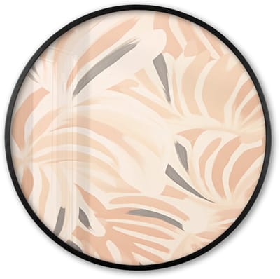 Poster in lijst Rond - Fotolijst 60x60 cm - Posters - Pastel - Kunst - Abstract - Ronde posterlijst zwart - Decoratie - Wanddecoratie woonkamer - Muurdecoratie slaapkamer