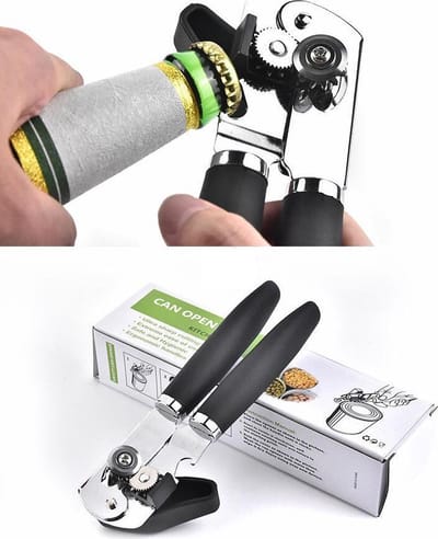 1+1 AFECTO® | blikopener/ flesopener/| premium kwaliteit RVS| ergonomische handgreep