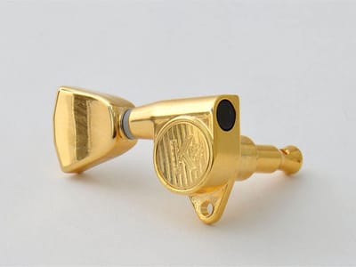 Kluson KLUSON Roen-Back, 90°,Tuner goud, Tulpenvleugel, 3+3 - Stemmechaniek voor gitaar