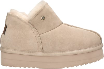 Warmbat Willow Plateau dames gevoerde boot - Beige - Maat 36