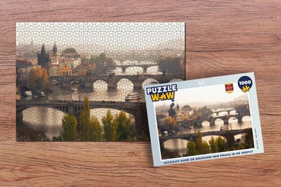 Puzzel Bruggen - Herfst - Praag - Legpuzzel - Puzzel 1000 stukjes volwassenen
