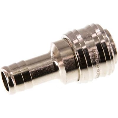 Vernikkeld Messing DN 7.2 (Euro) Luchtkoppeling Snelkoppeling 13 mm Slangpilaar