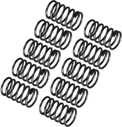 Kleine drukveren - Set veren - Huishoudelijke reparaties - 10 stuks veerstaal - 1.2mm draad 12mm buitendiameter - Zwart