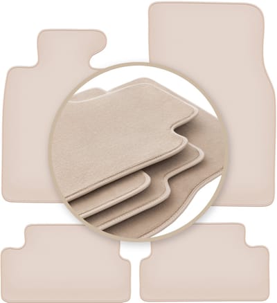 PREMIUM beige vloermatten voor: Mini Cooper II R57 cabriolet 2006-2013