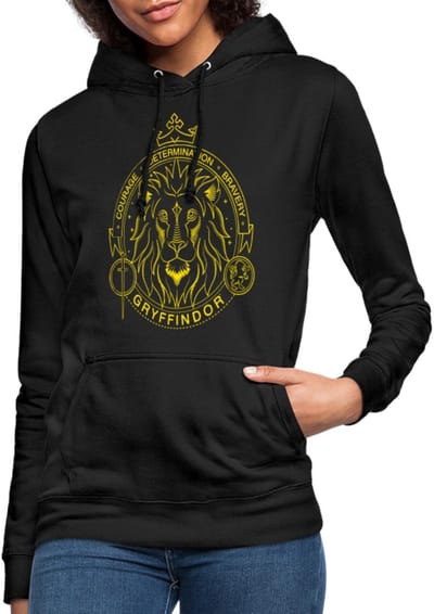 Harry Potter Griffoendor Lineart Hoodie Dames