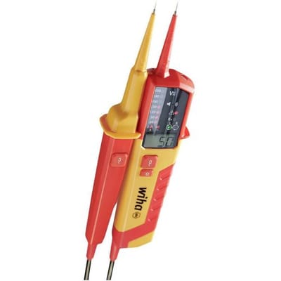 Wiha 45217 Spannings- en doorgangstester CAT III 1000 V, CAT IV 600 V LED, Akoestisch