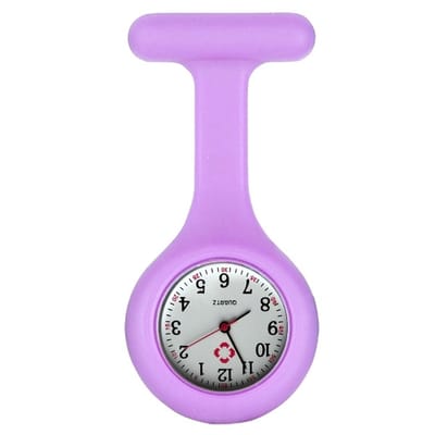 Fako® - Verpleegstershorloge - Zusterhorloge - Verpleegster Horloge - Siliconen Uni - Lila Paars