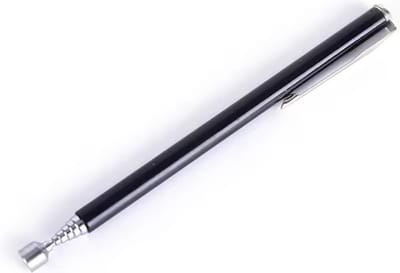 TLVX Sterke Telescopische Magneet Pen Zwart – Magneetpen - Magneet stick - Verstelbaar - Kleding clip - Uitschuifbaar - Lang Bereik – Dun - Pick up Stick - Schroef pakken - Metaal laten vallen - Geld pakken – Schroef vasthouden – 1 stuks