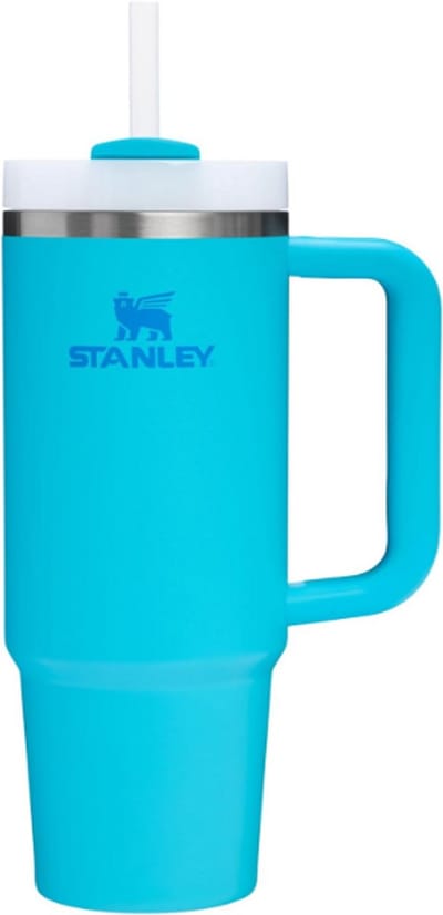 Stanley Quencher H2.0 Flowstate Tumbler 0.89L (Splash) - RVS - Lekvrije Thermosbeker met Rietje & Handvat – Geïsoleerd RVS – BPA-vrij - Drinkfles Waterfles