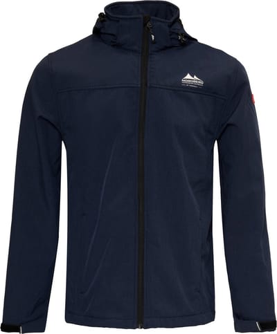Nordberg Kjeld - Softshell Outdoor Zomerjas Heren - Dark Navy/Donkerblauw Melange - Maat L