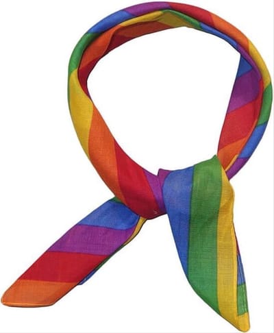 CHPN - Shawltje - Bandana - Regenboog bandana - Kleine-Sjaal - Rainbow bandana - Regenboog - Verkleden - Accessoire - 55/55CM