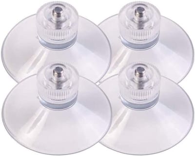 Zuignap Set - 4 Stuks Transparant Met Ratelmoer - Ø 32mm - Voor Universeel Gebruik