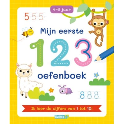 Deltas Mijn eerste 123 oefenboek (4-6 j.) Vriendenboekjes Educatieve boeken (spelletjes en raadsels) Kleurboeken