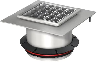 ACO Opzetstuk Variant-CR 200x200/ M125/ V2A/ antislip, 9519.60.93