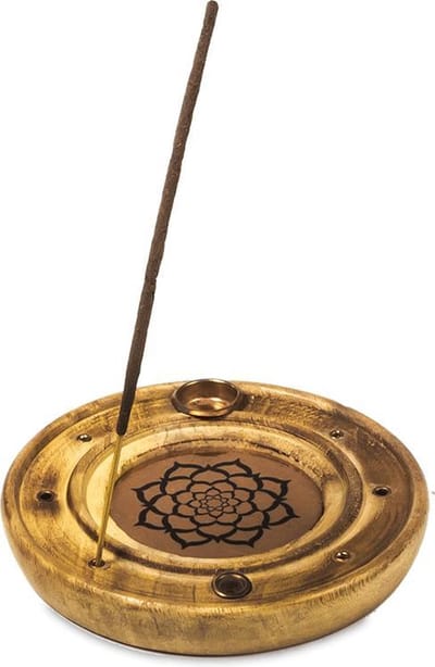 Wierook en Kegeltjes Brander Lotus Mandala (10 cm)