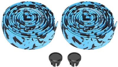 Anti-zweet Stuurband voor Racefietsen - Comfortabele Grip, Duurzaam en Stijlvol (Zwart Blauw)