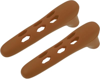 Deurklink Hoesjes - Deurkruk Beschermers - Baby Veiligheid - Zacht Siliconen Materiaal - 15 cm - Koffie