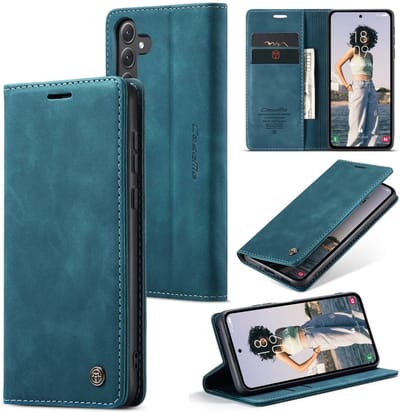 CaseMe Hoesje - Geschikt voor Samsung Galaxy A35 Hoesje - CaseMe 013 Book Case - Blauw
