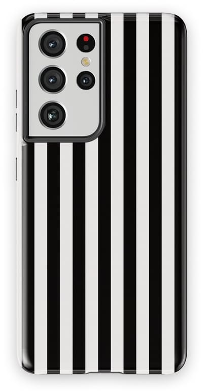 DripCase Gestreept Hoesje Samsung Galaxy S21 Ultra | Backcover met Mag | Stripes Motief | Trendy Case Samsung Galaxy S21 Ultra met Strepen Piano Lane