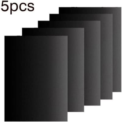 Set van 5 Bakmatten voor Barbecue en Oven- 40cm*33cm Anti-aanbak BBQ Vellen en Herbruikbare Bakvellen