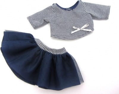 Paola Reina bretons poppenkleding Kledingset voor Gordi babypop  (excl pop)