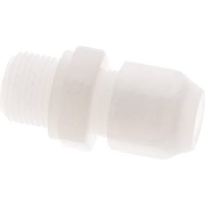 8x10mm & G3/8'' PVDF rechte slangkoppeling met buitendraad 10bar/145psi