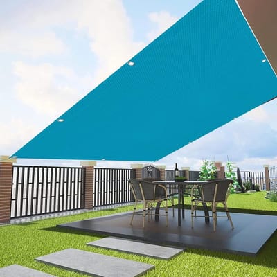 Tuinprivacyscherm 130 x 850 cm Windbescherming UV-bescherming Tuin Luifel met kabelbinders voor Outdoor Balkon Tuin, Blauw