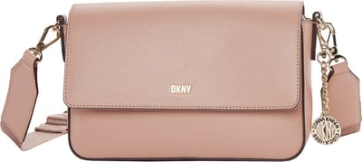 DKNY Leren Schoudertas Bryant Park MD Flap Crossbody Bag Cameo Roze
