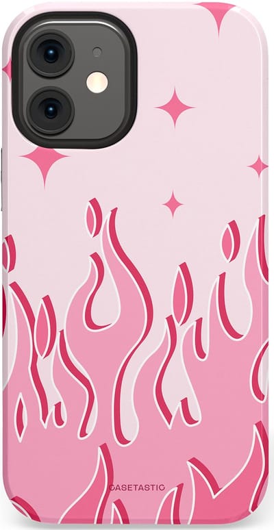 Casetastic Hoesje Geschikt voor Apple iPhone 12 Mini - Stijlvolle Beschermende Duo-layer Case - Twinkelvuur