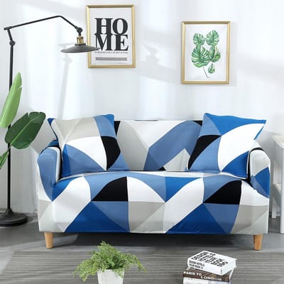 1 stuks elastische bedrukte bankhoes, allesomvattend, antislip, seizoensbestendig, kat-/stofwerend, wasbaar/duurzaam, voor huisbankdecoratie&bescherming 1-Seater gray