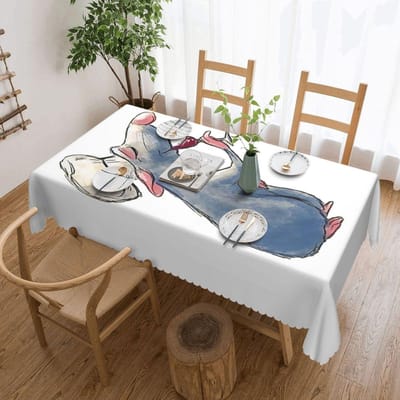 Remy Ratatouille Pak Aangepaste Rechthoekige Tafelkleed Waterdichte Tafelhoes voor Eetgelegenheden Tafelkleed 137x183cm