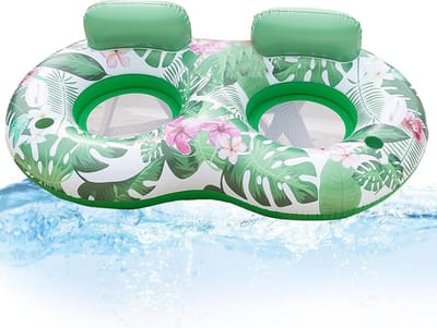 Opblaasbare Zwemhangmat - Waterbed Ligbed - Ontspannen in Water - Verbeterde Stabiliteit - 174x102x47 cm - Groen