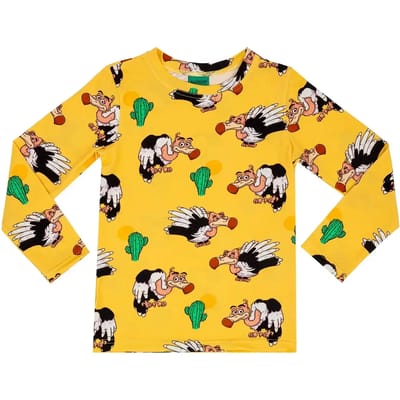 T-shirt met lange mouwen voor babymeisjes Raspberry Republic Desert Vulture